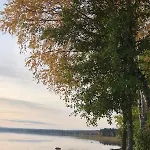 Northern Lights From Inside, Lake, Sauna,silent Shine