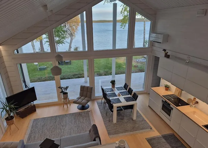 Northern Lights From Inside, Lake, Sauna,Silent Shine וילה רובניימי